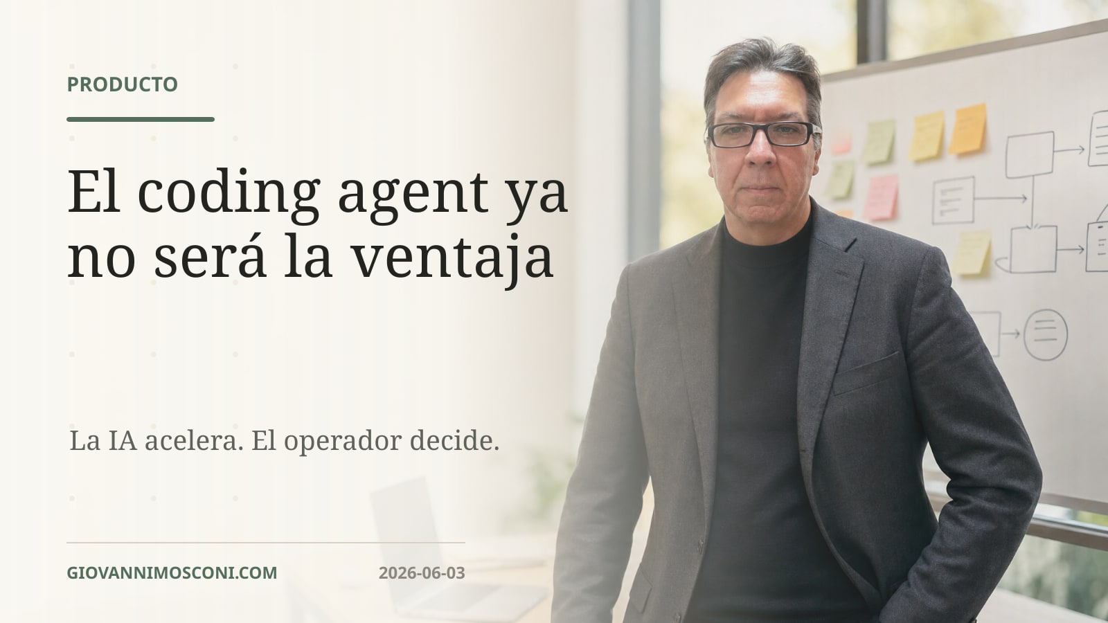 Imagen editorial para El coding agent ya no será la ventaja