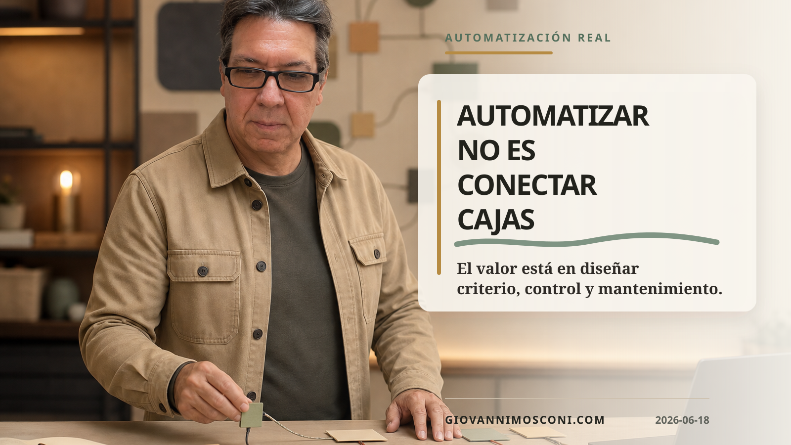 Imagen editorial para Automatizar no es conectar cajas