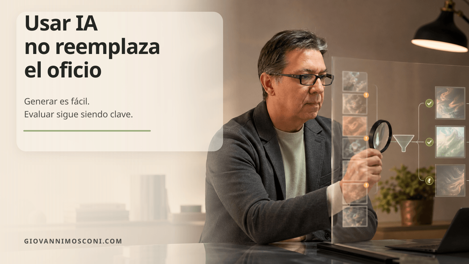 Editorial image for Usar IA no reemplaza el oficio